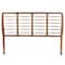Baxton Studio Carolyn Mid-Century Modern Ash Walnut Finished Wood King Size Headboard 181-11149-Zoro - alternate 2